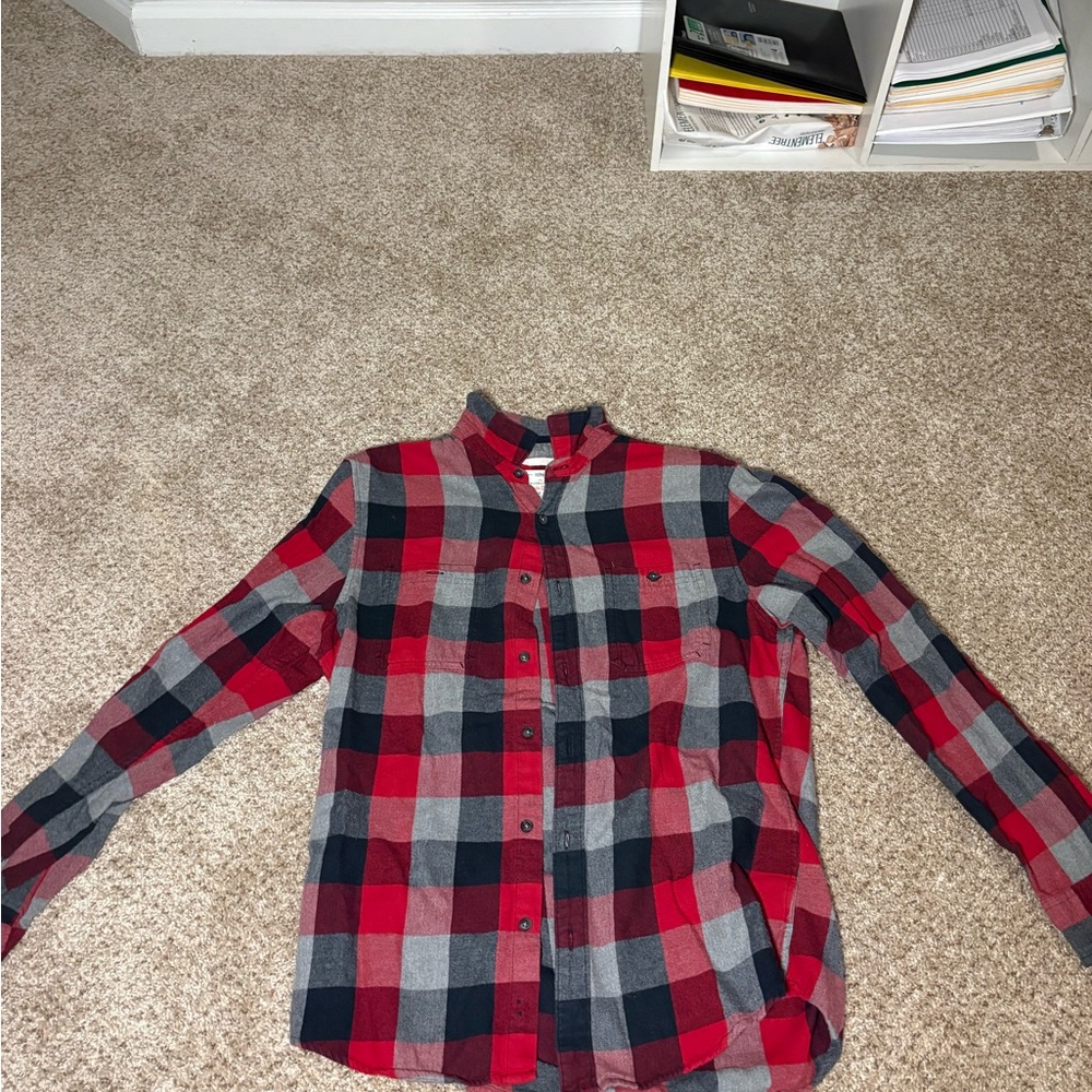 Urban Pipeline Red and black Plaid Men's Shirt